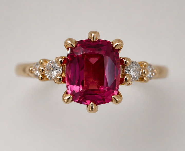 18k Yellow Gold Spinel  ring