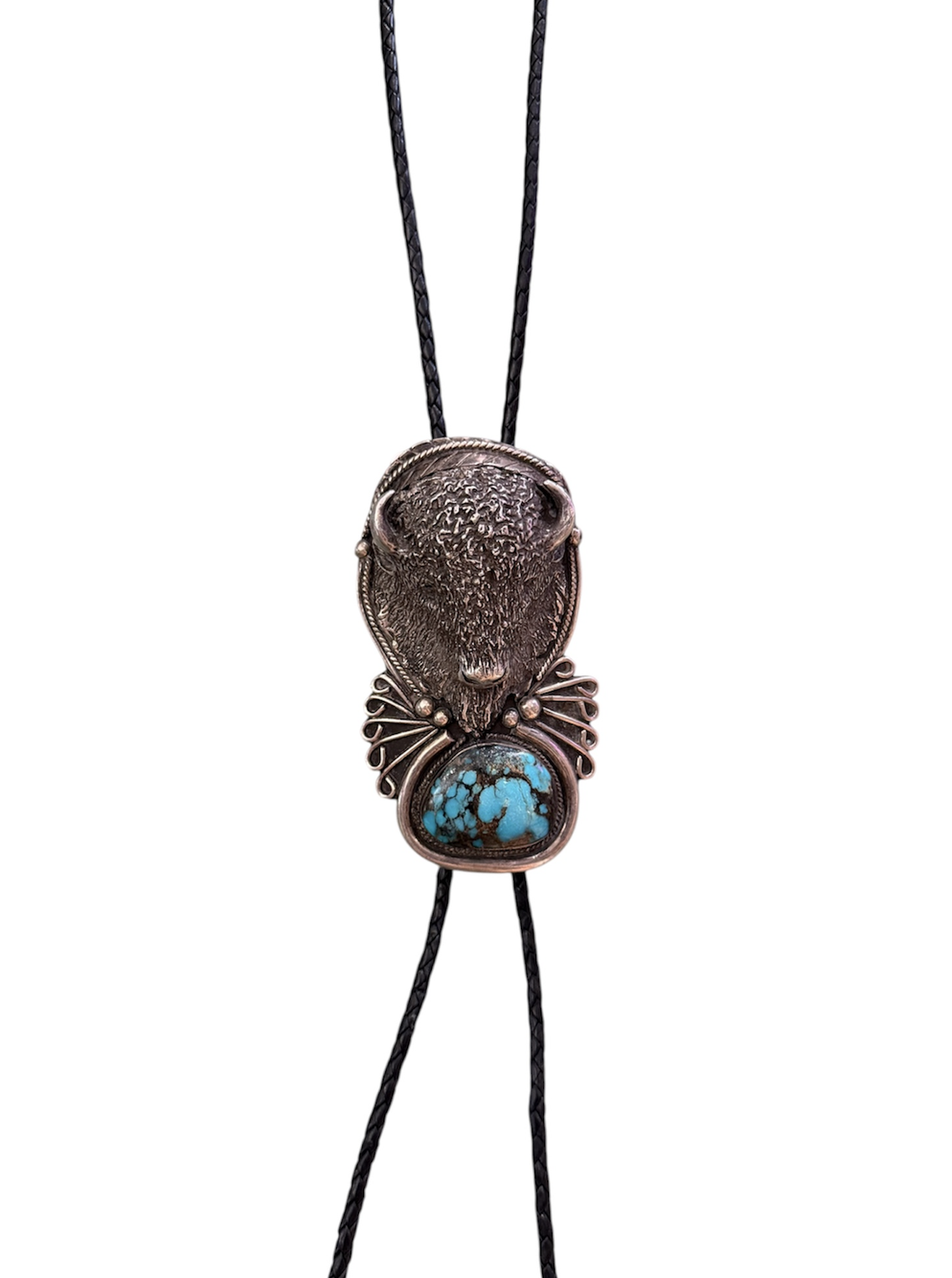 Southwest Turquoise Buffalo Bolo Tie