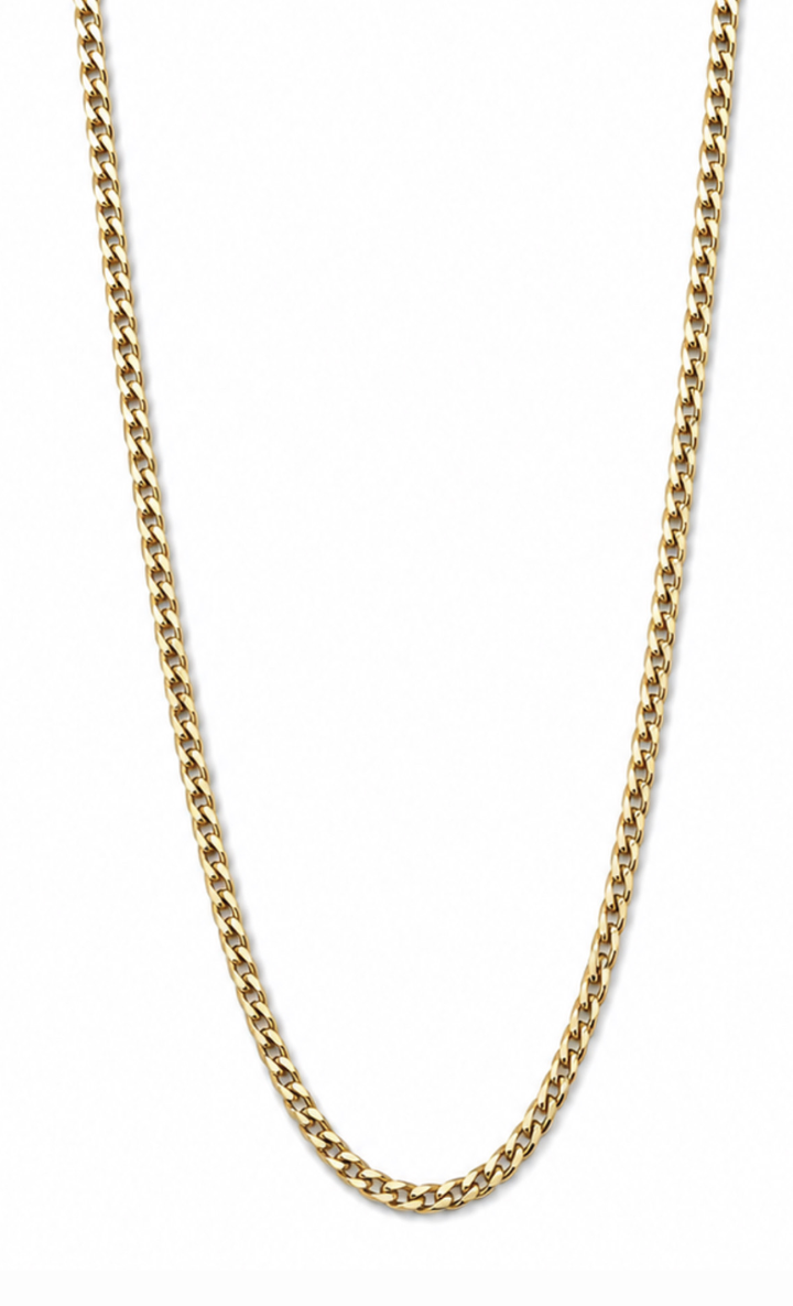 14K Italian Gold Curb Chain 24"
