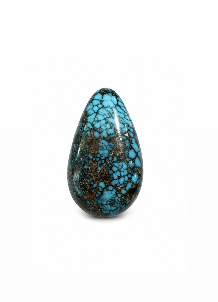 22.40 ct Natural Nevada Sprider Web Turquoise