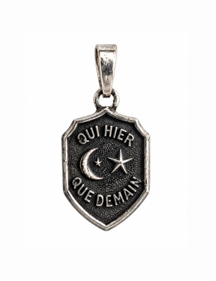 Qui Hier X Sterling Silver  Pendant