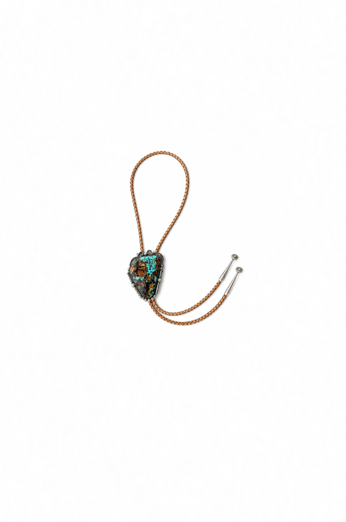 Vintage 1970's Bolo X Natural American Turquoise