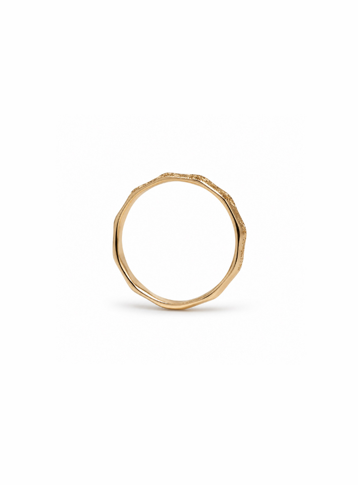 Vintage Sunburst 10k Gold Band