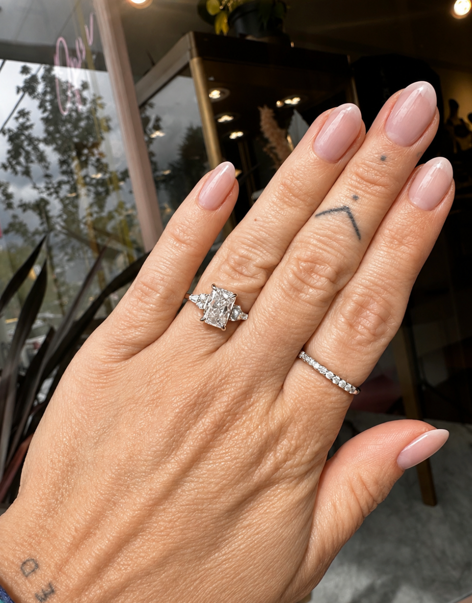 Radiant Diamond 14k Yellow Gold Engagement Ring