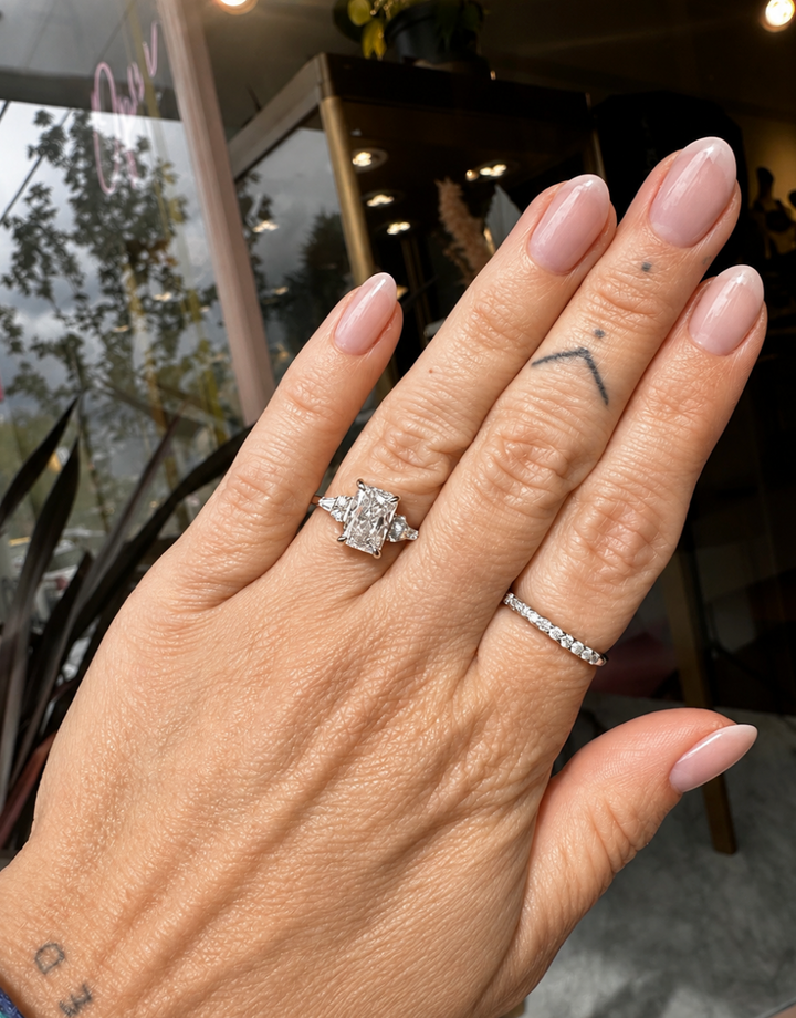 Radiant Diamond 14k Yellow Gold Engagement Ring