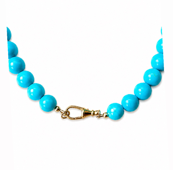 11mm AAA Sleeping Beauty Beaded Necklace