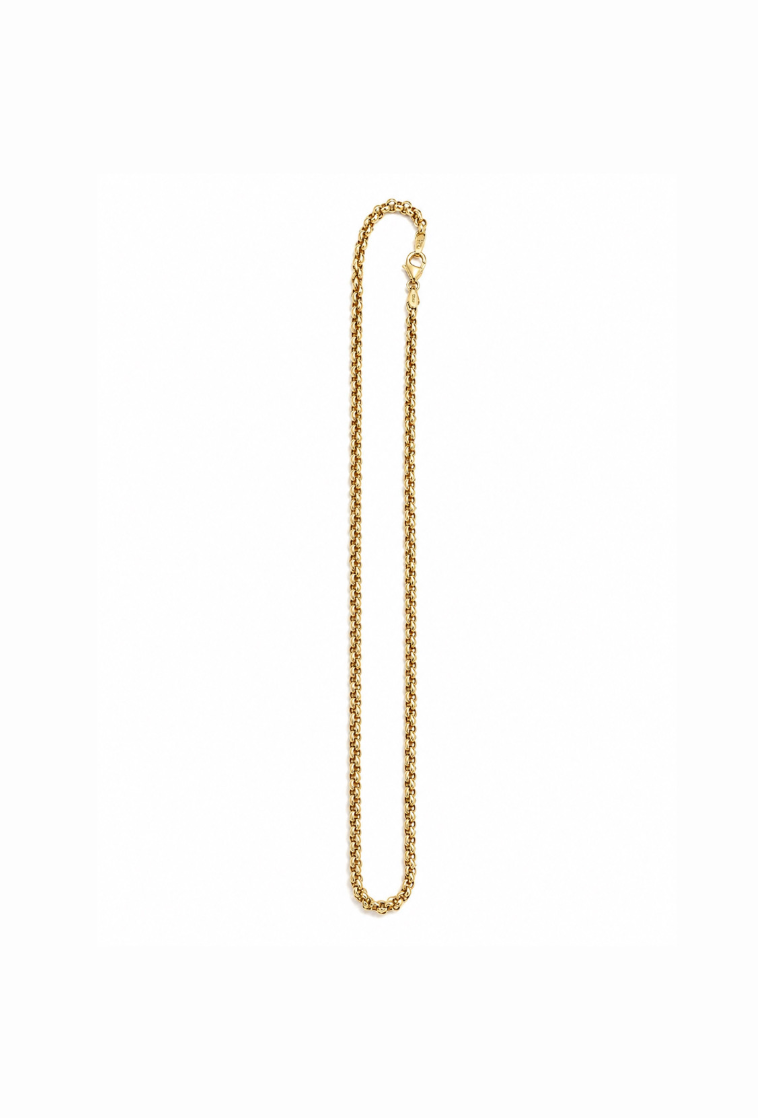 14K Yellow Gold Rolo Link Chain 18"