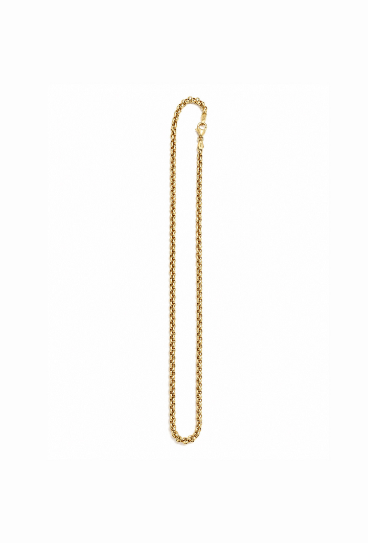 14K Yellow Gold Rolo Link Chain 18"