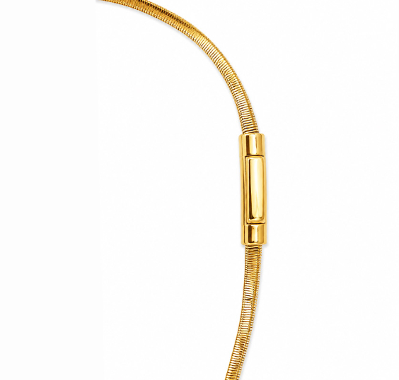 18k Twisted Snake Chain 19"