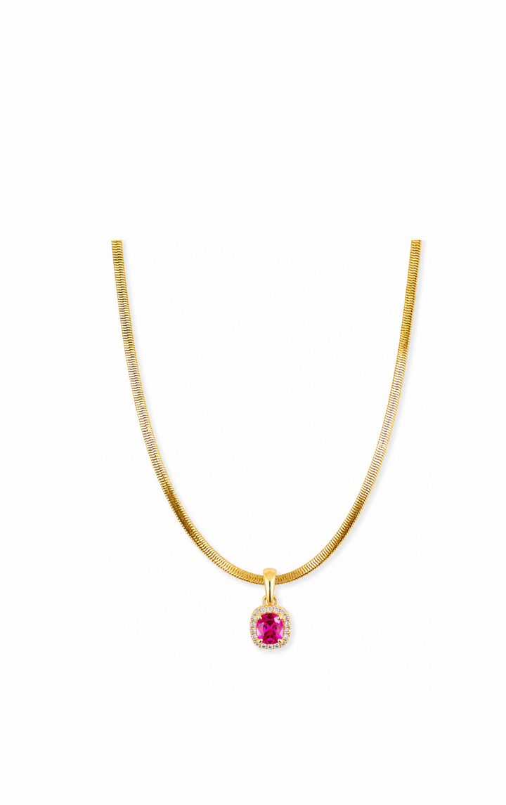 18K Yellow Gold 1ct Spinel Mahenge w/ Natural Diamonds