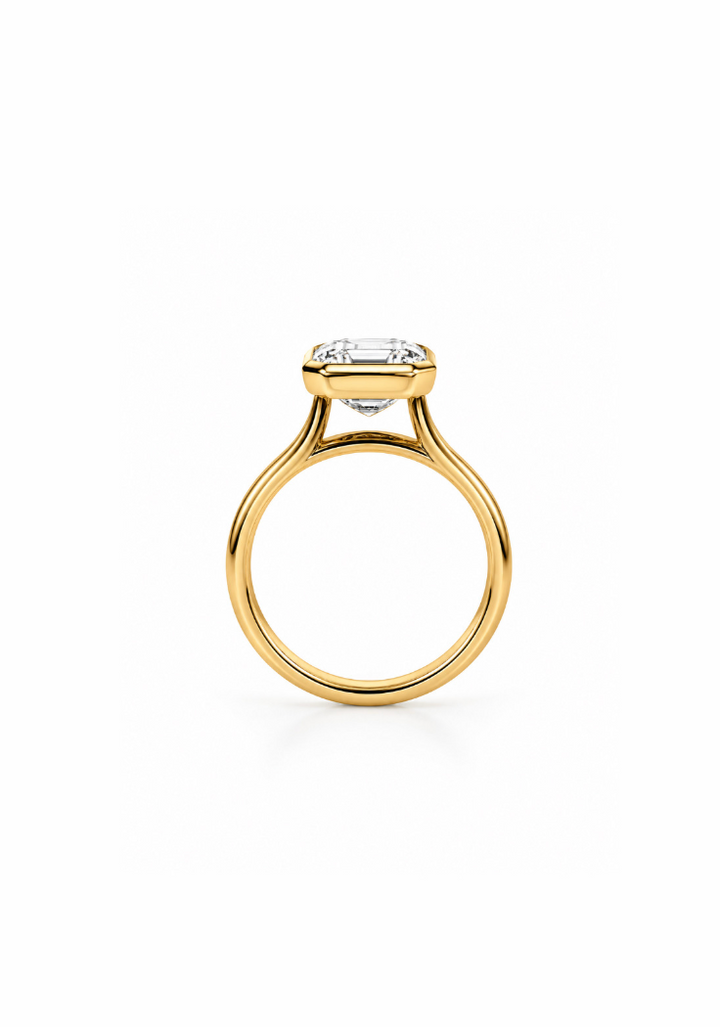 3ct Emerald Cut Solitaire  Ring