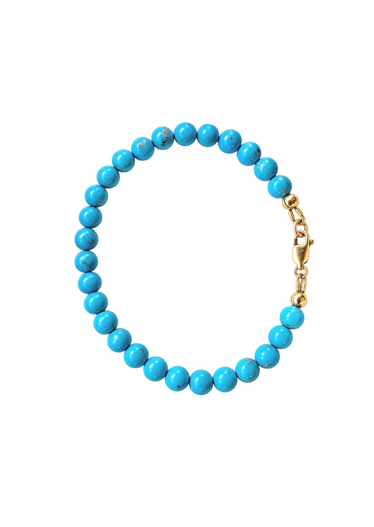 Brilliant Blue 5.5mm Sleeping Beauty Bracelet