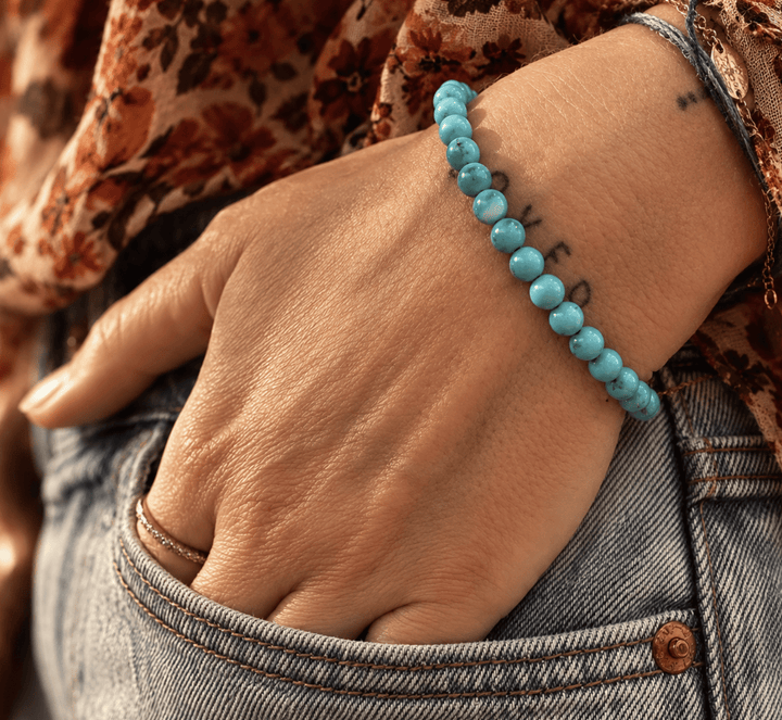 Brilliant Blue 5.5mm Sleeping Beauty Bracelet - Kingdom Jewelry