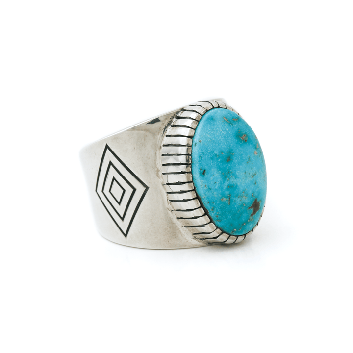 Contemporary "Locus" Band x Kingman Turquoise - Kingdom Jewelry
