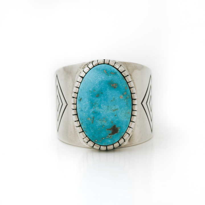 Contemporary "Locus" Band x Kingman Turquoise - Kingdom Jewelry