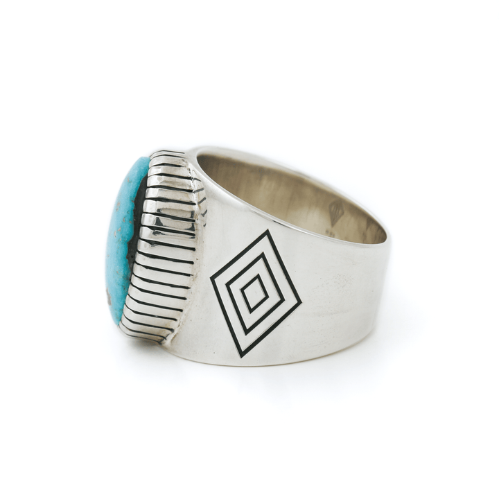 Contemporary "Locus" Band x Kingman Turquoise - Kingdom Jewelry