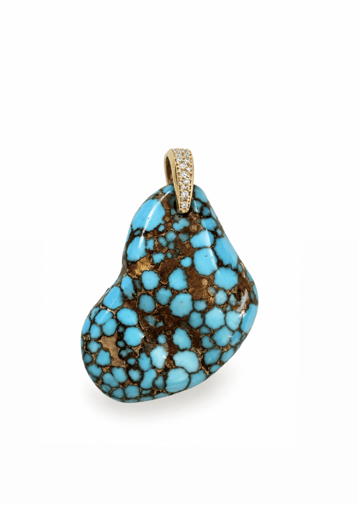 Egyptian Turquoise Nugget Pendant - Kingdom Jewelry