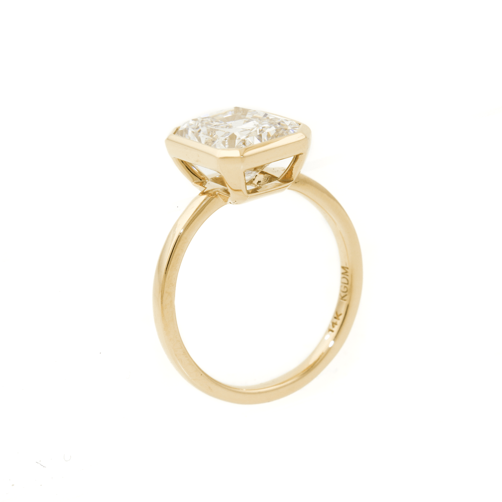 
                  
                    Eve 14k Gold x 4.14 ct Radiant - Cut Lab Diamond Engagement - Kingdom Jewelry
                  
                