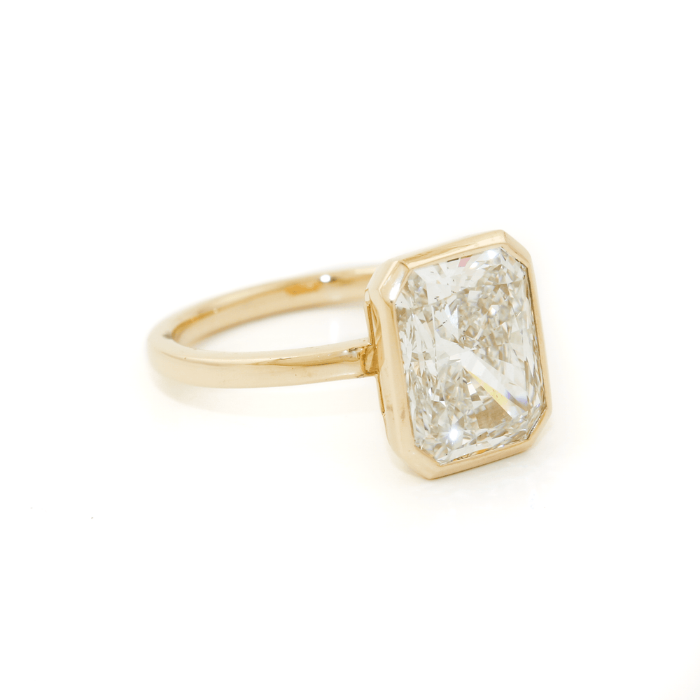 
                  
                    Eve 14k Gold x 4.14 ct Radiant - Cut Lab Diamond Engagement - Kingdom Jewelry
                  
                