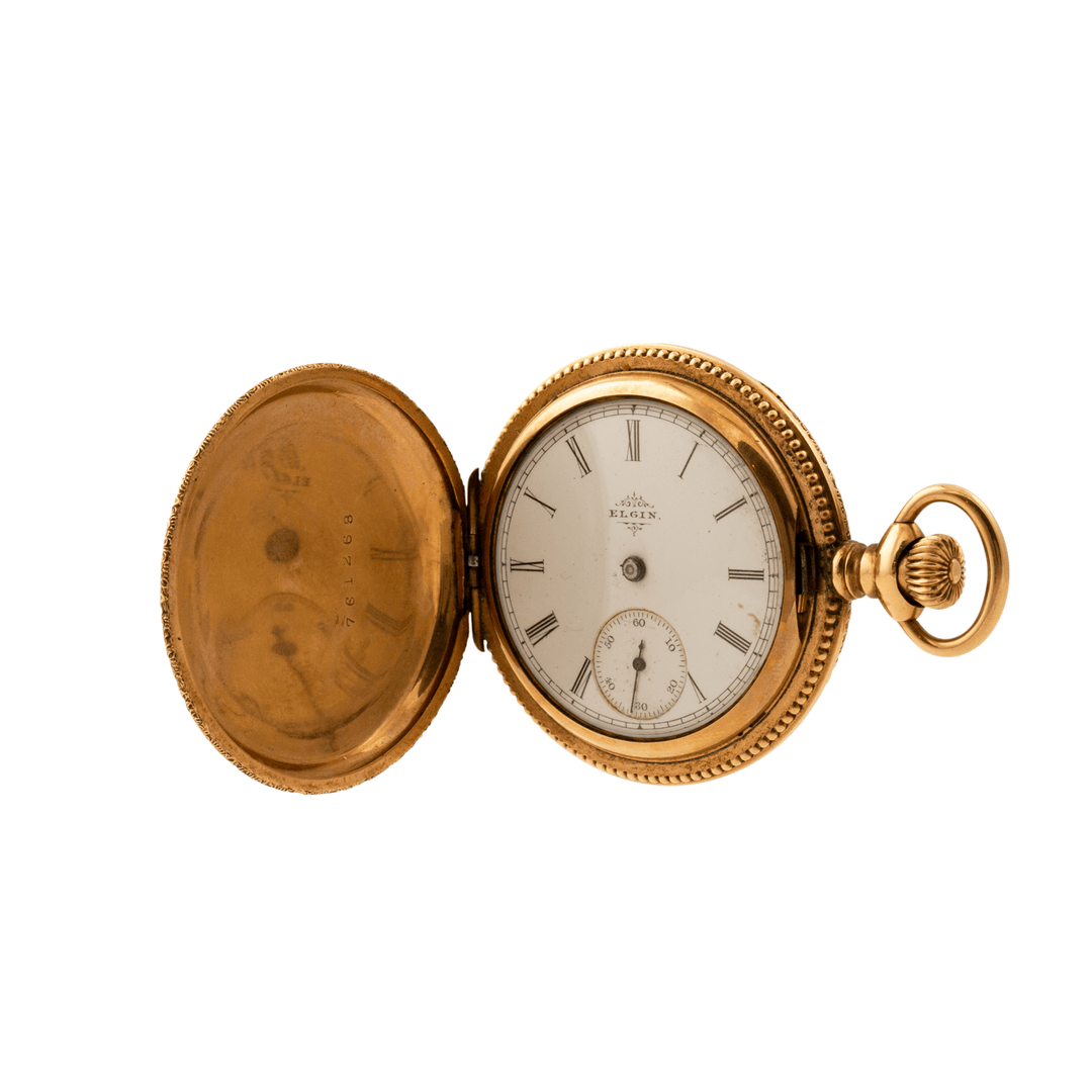 Gold - Plated x Antique Filigree Elgin Watch - Kingdom Jewelry