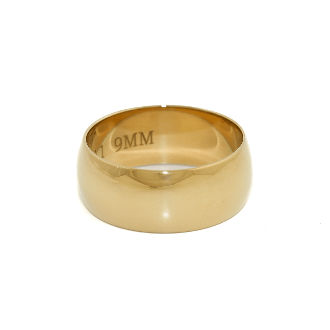 Gold x 9mm Classic Wedding Band - Kingdom Jewelry