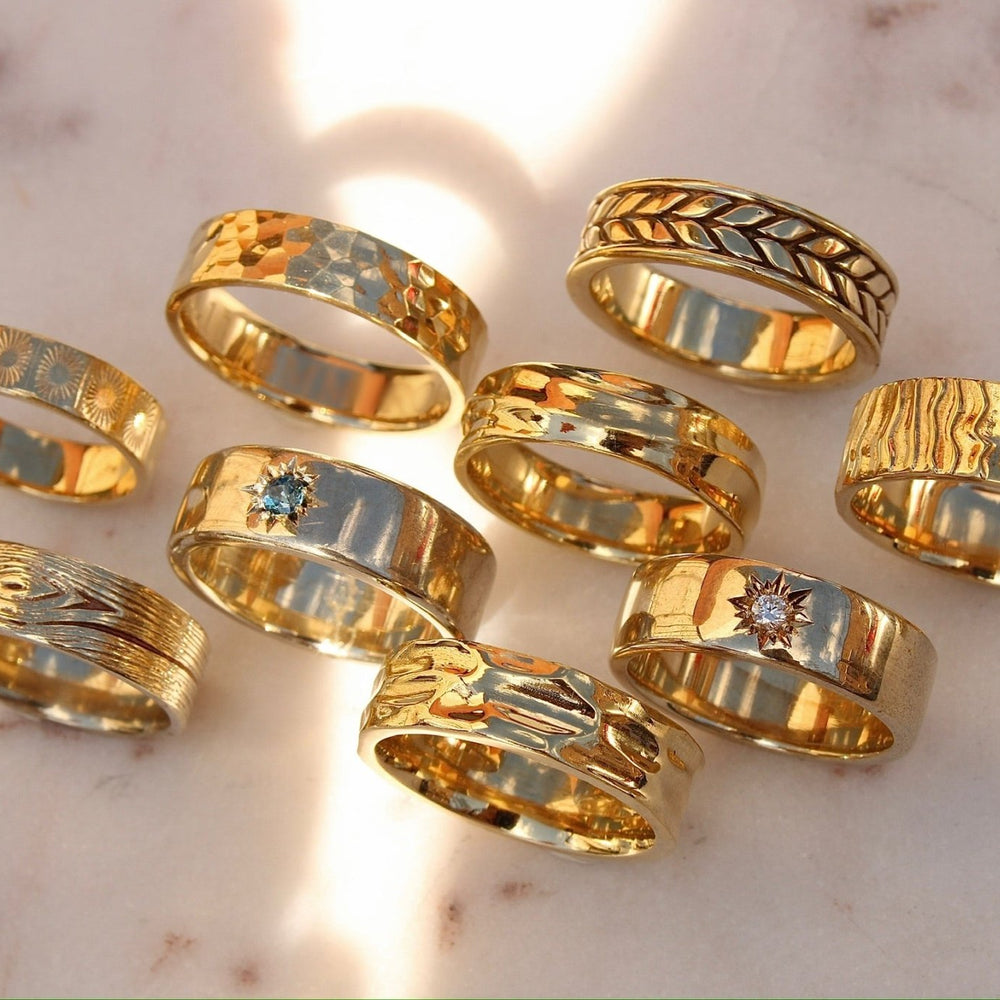 
                  
                    Gold x Hvete Cigar Band - Kingdom Jewelry
                  
                