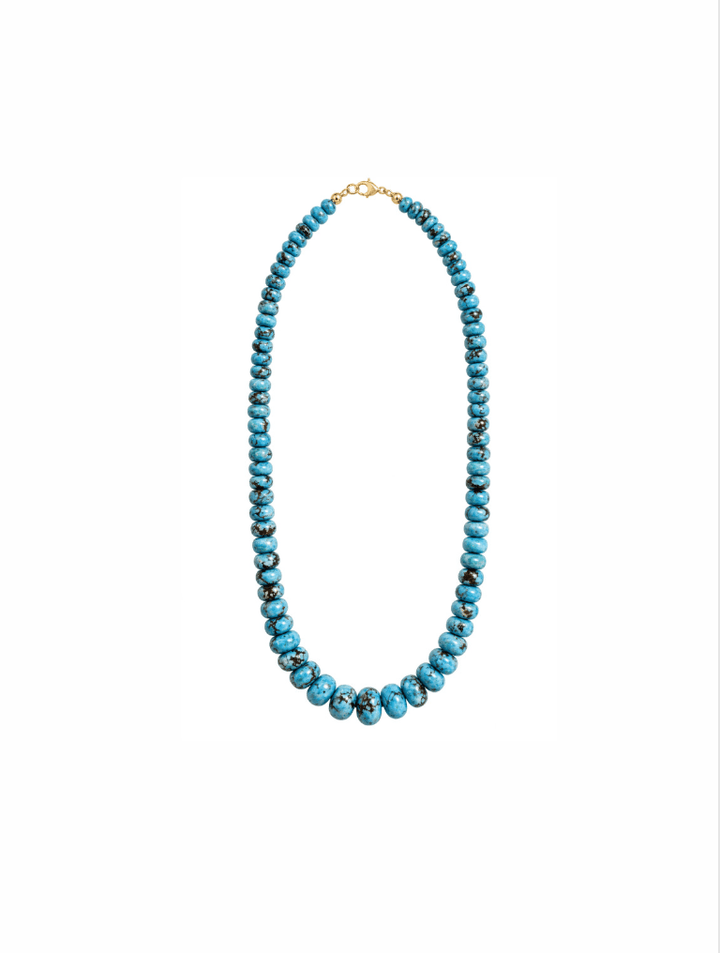 Golden Hills Natural Rondelle Turquoise Strand - Kingdom Jewelry