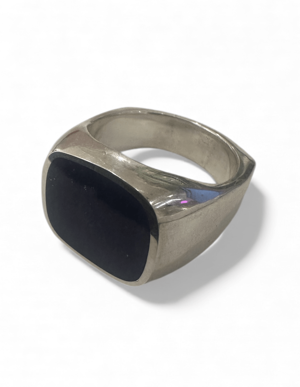 Lapis  Soft Square Signet Ring - Kingdom Jewelry