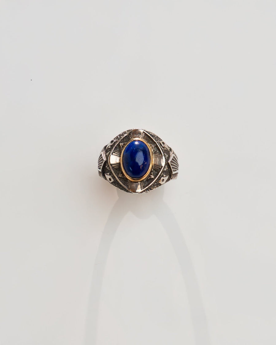 Lapis x 14k Gold x Sterling Silver Ring - Kingdom Jewelry
