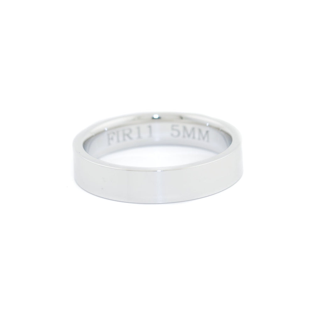 
                      
                        Made to Order: White Gold 5mm Flat Cigar Band - Kingdom Jewelry
                      
                    