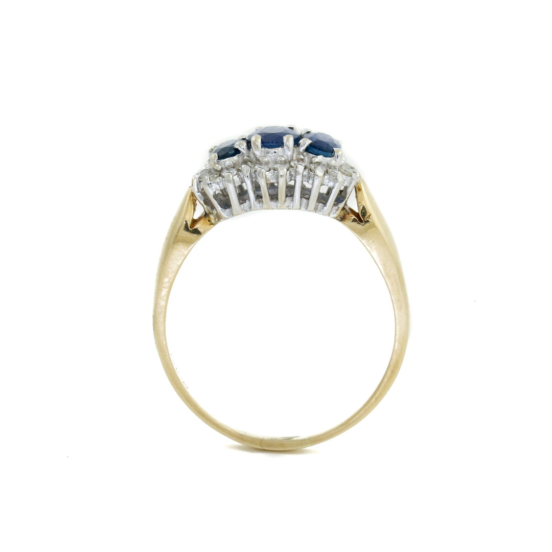 Magnificent 14k Gold x Sapphire & Diamond Ring - Kingdom Jewelry