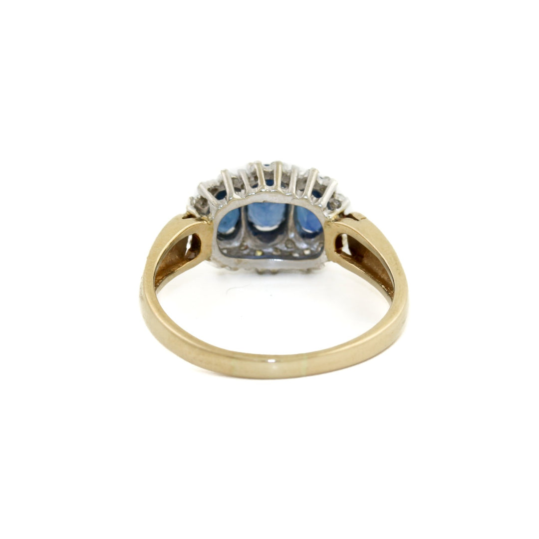 Magnificent 14k Gold x Sapphire & Diamond Ring - Kingdom Jewelry