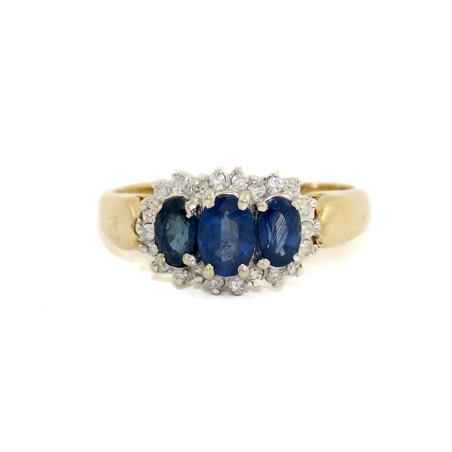 Magnificent 14k Gold x Sapphire & Diamond Ring - Kingdom Jewelry
