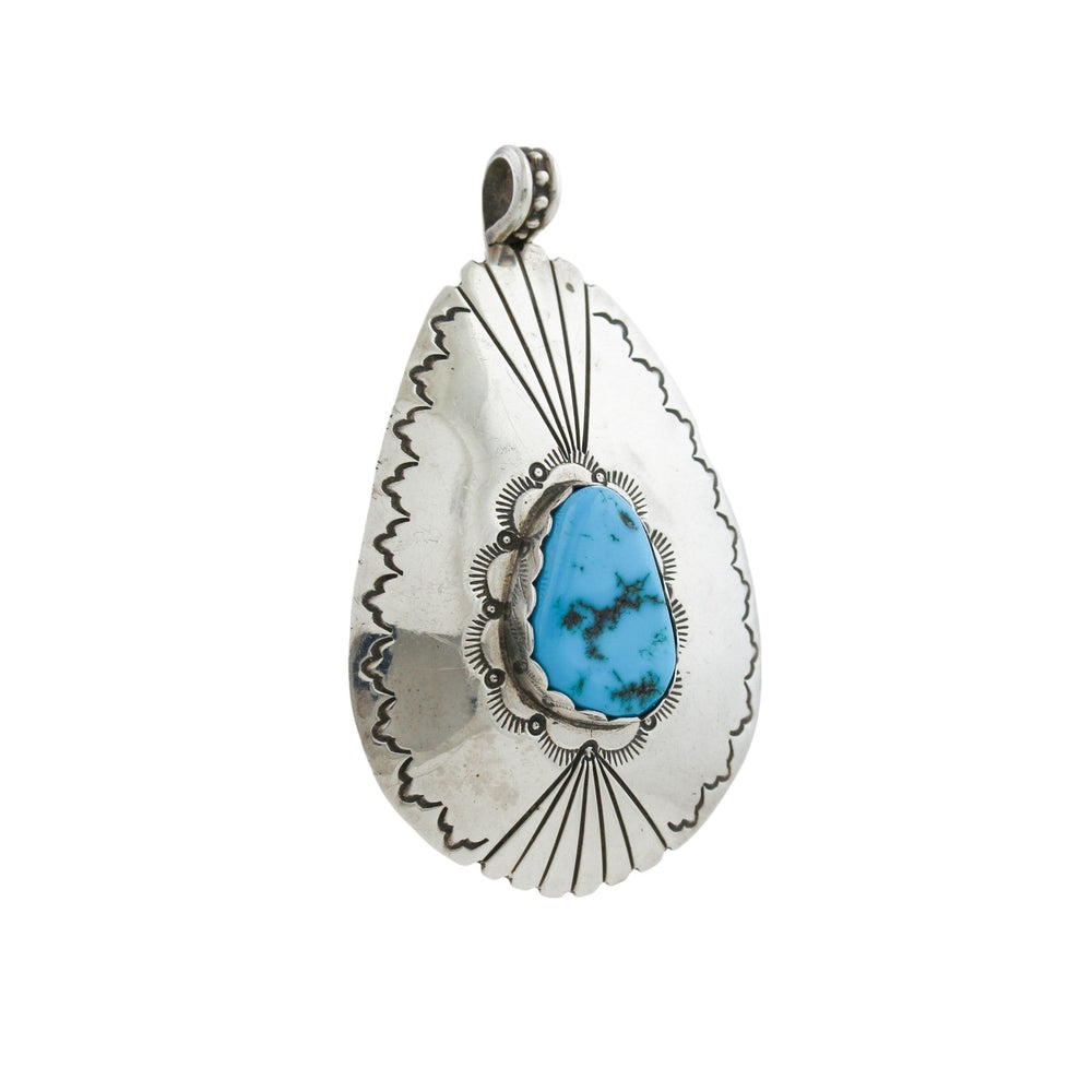 
                      
                        M.C Isasie Teardrop Navajo Pendant - Kingdom Jewelry
                      
                    