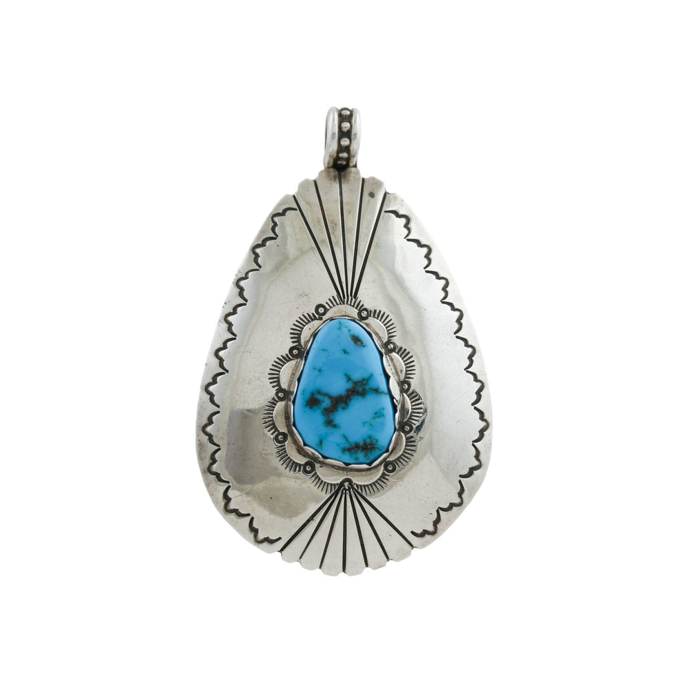 
                      
                        M.C Isasie Teardrop Navajo Pendant - Kingdom Jewelry
                      
                    