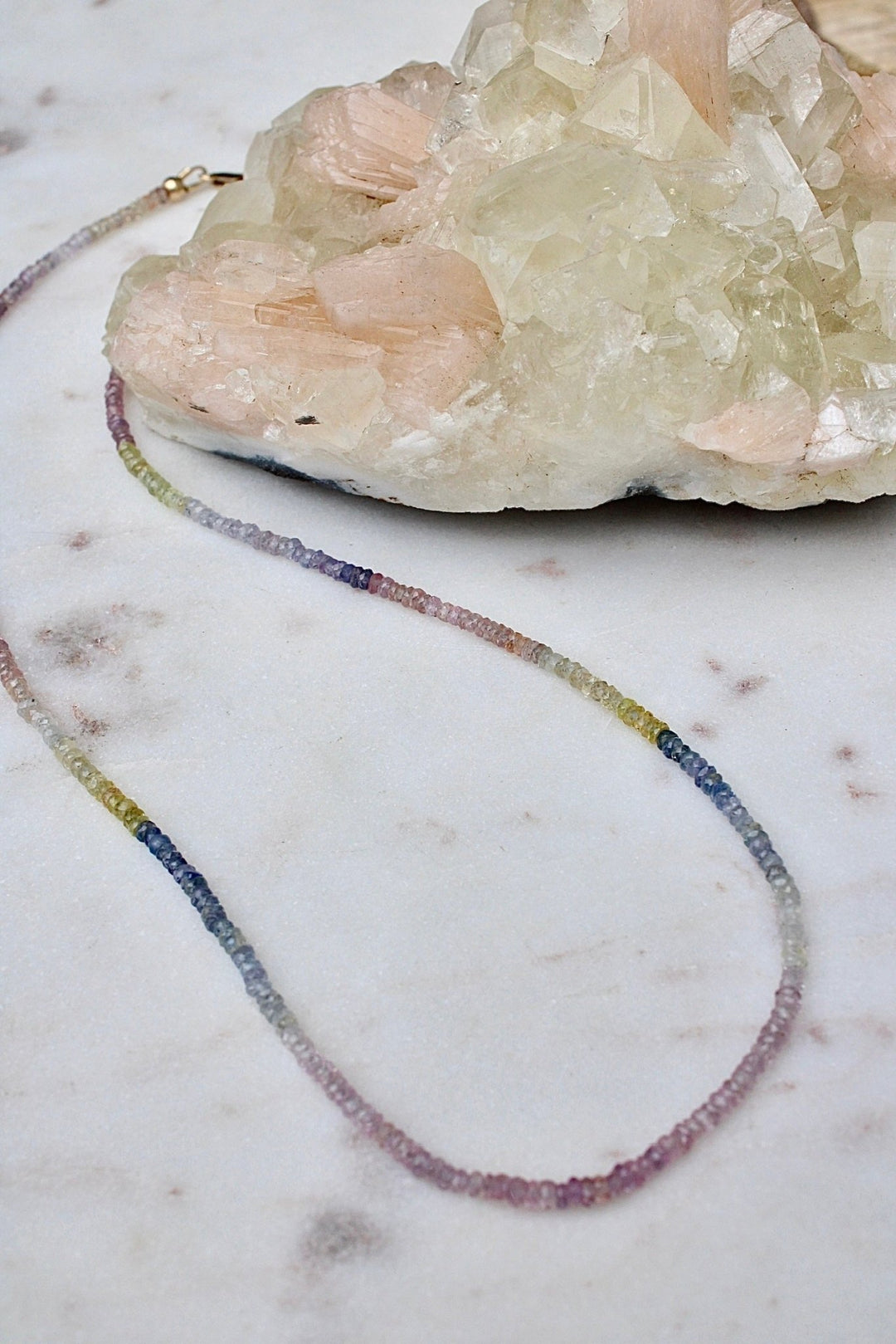 Midsummer Sapphire Beaded Necklace - Kingdom Jewelry