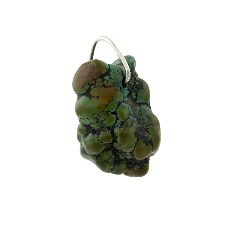 Natural Hachita Green Turquoise Bubbly Nugget Pendant - Kingdom Jewelry