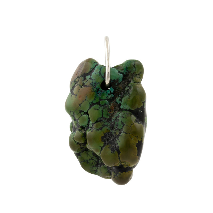 Natural Hachita Green Turquoise Bubbly Nugget Pendant - Kingdom Jewelry