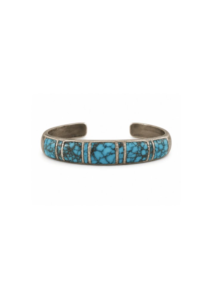 Natural Nevada Spider Web Cuff - Kingdom Jewelry