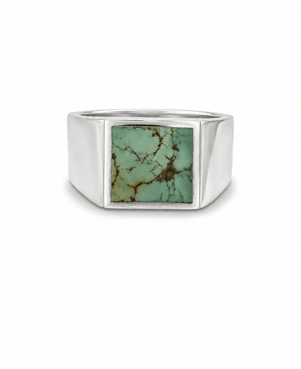 Natural Royston x Silver Inlay Ring - Kingdom Jewelry