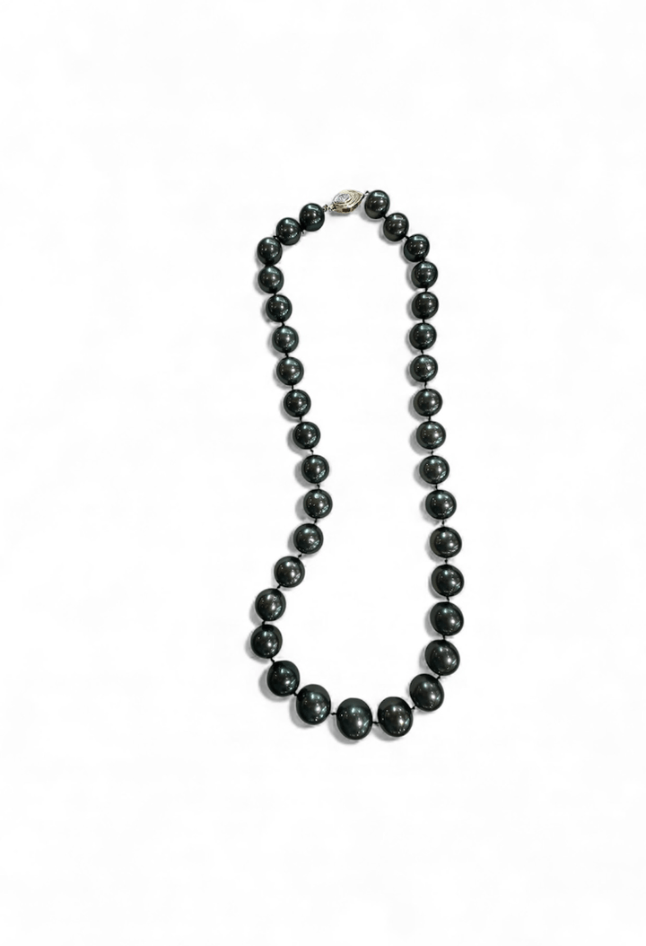 Natural Tahitian Blue Pearl Necklace - Kingdom Jewelry