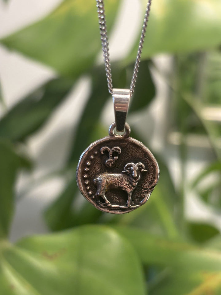 New Old World Zodiac Pendant - Aries - Kingdom Jewelry