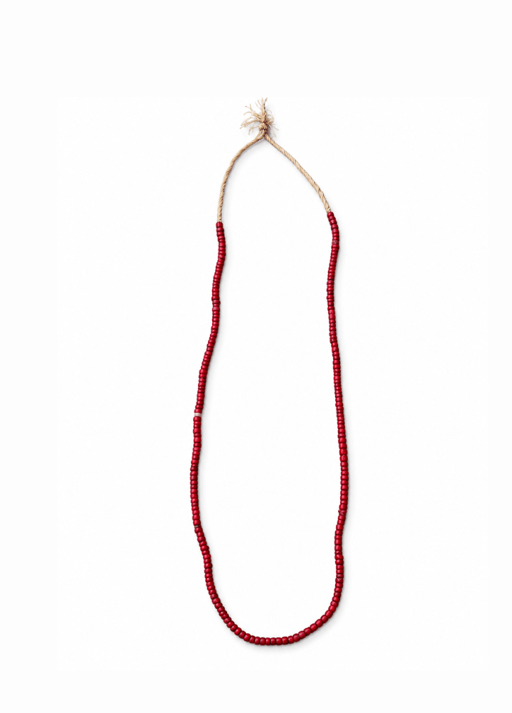 One of a kind White Heart Trade Beads - Kingdom Jewelry