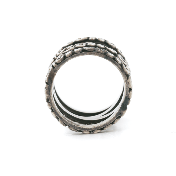 Ornate Triple - Stacked "Lautan" Indonesian Band - Kingdom Jewelry