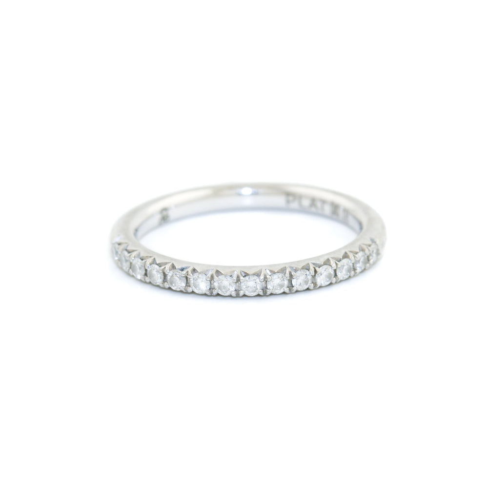 Platinum x 2mm Semi - Eternity .18ct Diamond Band - Kingdom Jewelry