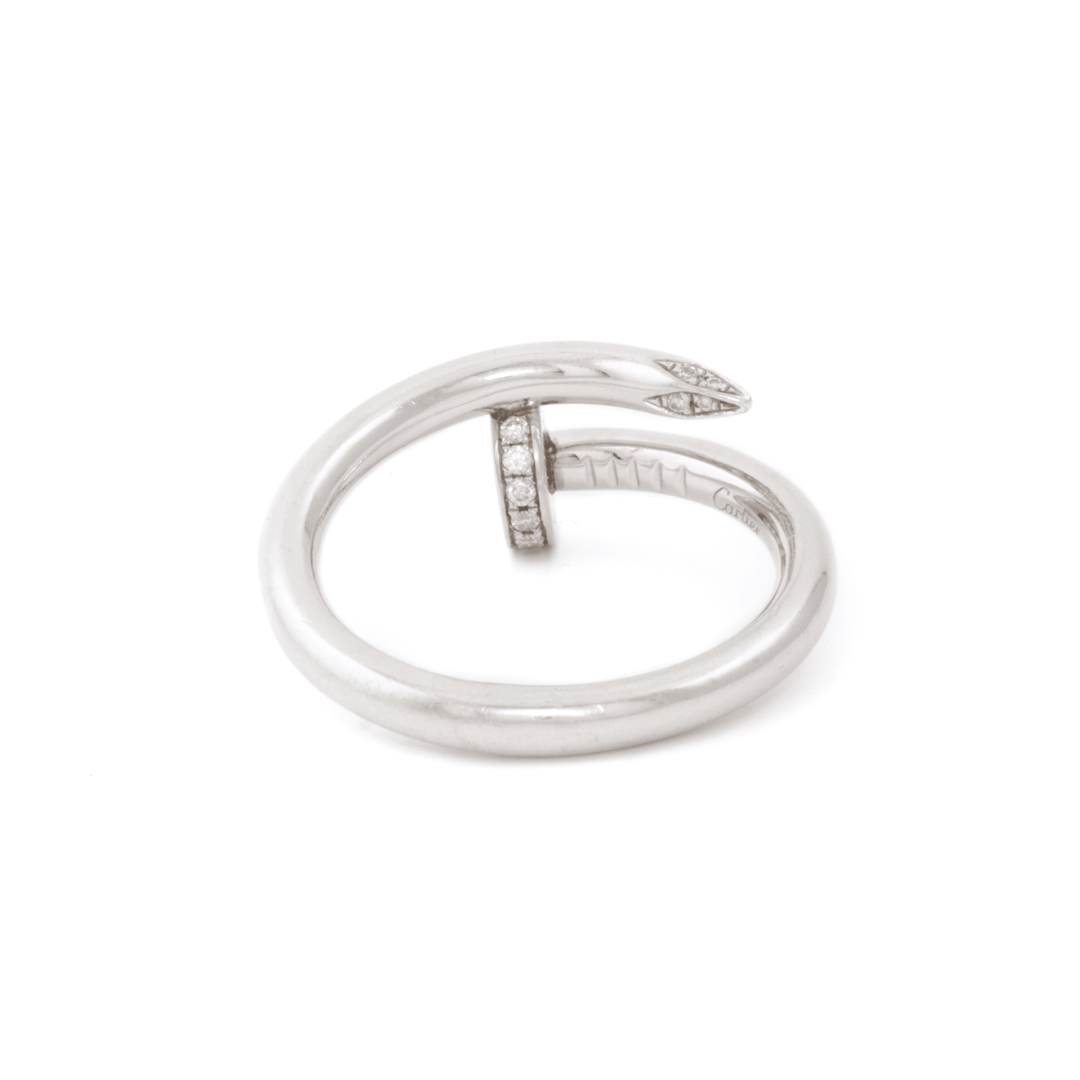 Platinum x Classic 1970's Cartier "Juste un Clou" Diamond Band - Kingdom Jewelry