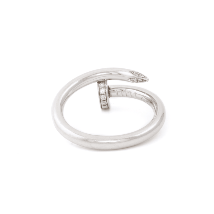 Platinum x Classic 1970's Cartier "Juste un Clou" Diamond Band - Kingdom Jewelry