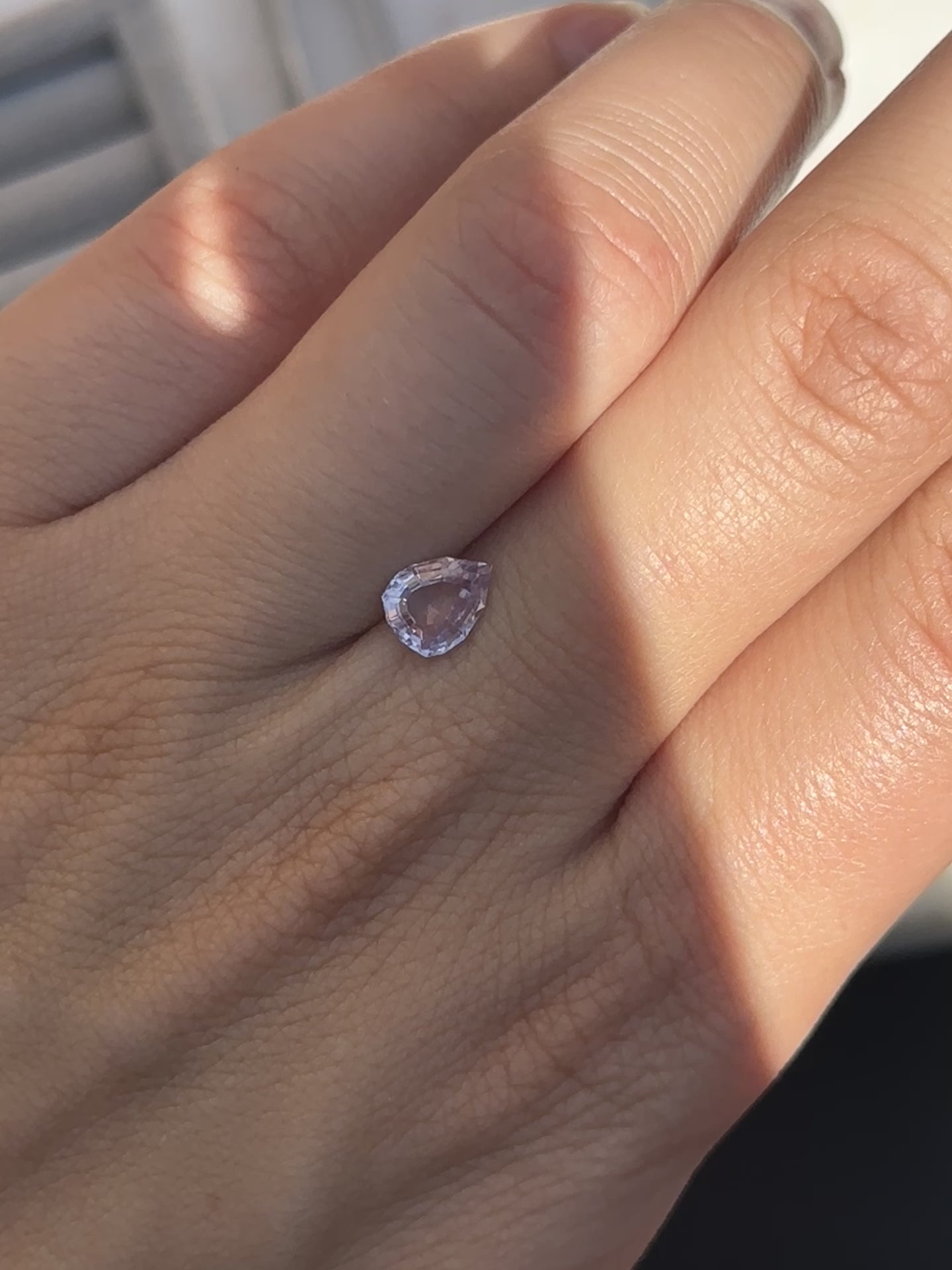 1.16ct Geometric Lavender Sapphire