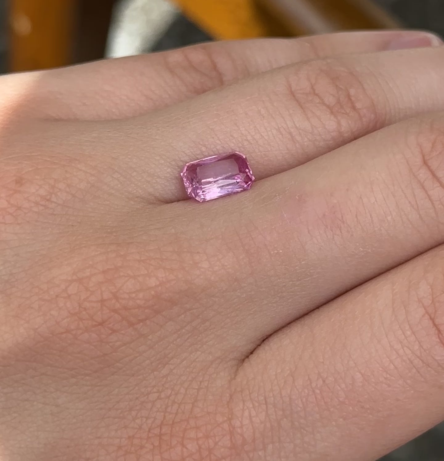 Create the ring of your dreams with this 2.20ct elongated, radiant-cut sapphire. This utterly stunning gemstone rocks an unheated, fiery hot pink colour, making it a truly one-of-a-kind gemstone.