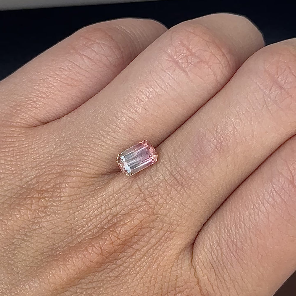 
                      
                        Load and play video in Gallery viewer, Create the jewelry piece of your dreams with this exquisite 1.39ct bi-colour tourmaline. Radiating sweet blush pink and sunny yellow hues, this stunning gemstone dazzles with vibrant brilliance in every facet, making it truly one-of-a-kind.
                      
                    